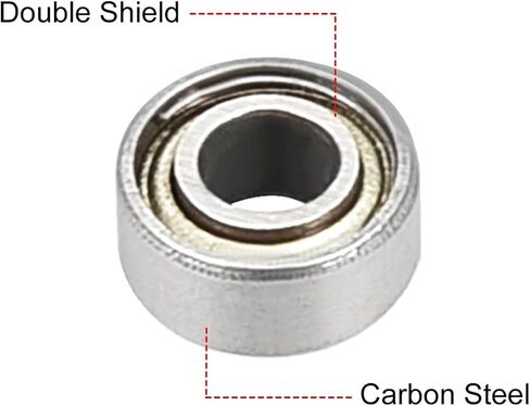 20pcs Deep Groove Ball Bearing 683ZZ Double Shield 3mm x 7mm x 3mm Carbon Steel Bearings in Saudi Arabia