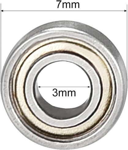 20pcs Deep Groove Ball Bearing 683ZZ Double Shield 3mm x 7mm x 3mm Carbon Steel Bearings in Saudi Arabia