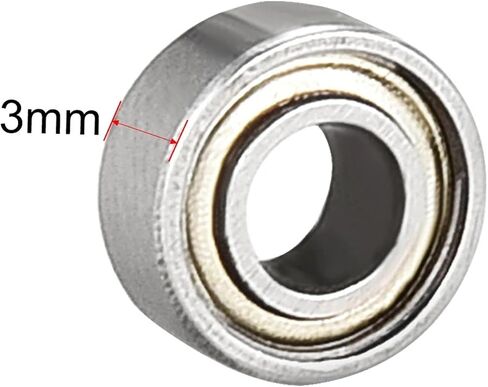 20pcs Deep Groove Ball Bearing 683ZZ Double Shield 3mm x 7mm x 3mm Carbon Steel Bearings in Saudi Arabia