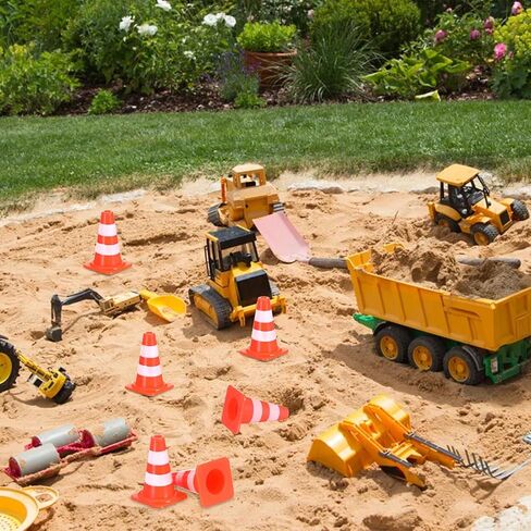 30 Pcs Mini Traffic Cones, 1" Plastic Small Cones,Small Orange Cone Mini Construction Cone Traffic Caution Signs for Micro Landscape Sand Table, Street Signs, Engineering Road ConeSS Model(Orange) in Saudi Arabia