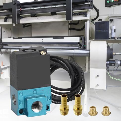 صمام الملف اللولبي 3 -port Mac ، DC 12V للتحكم الإلكتروني في الملف اللولبي مع التركيبات النحاسية - 5.4W ، 35A in Kuwait