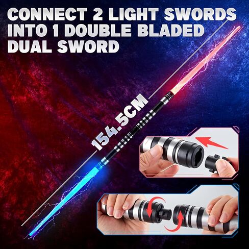 Sanco Light Up Sabers for Kids - 4pcs 7 ألوان 7 ألوان قابلة للسحب سيوف السلطة الميكانيكية مع صوت FX ، 2pcs نظارات و معصم ، إكسسوارات Cosplay Halloween ، هدايا أعياد الميلاد للبنين والبنات in Saudi Arabia