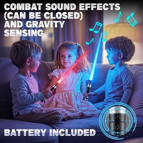 Sanco Light Up Sabers for Kids - 4pcs 7 ألوان 7 ألوان قابلة للسحب سيوف السلطة الميكانيكية مع صوت FX ، 2pcs نظارات و معصم ، إكسسوارات Cosplay Halloween ، هدايا أعياد الميلاد للبنين والبنات in Saudi Arabia