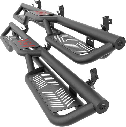 Quad Cab two Design Design Running لوحات متوافقة مع 2009-2018 Dodge RAM 1500 (تضمنت 2019-2024 1500 Classic) ، 2010-2024 RAM 2500 3500/Extended Bab Side Steps Rails Nerf Bar in Kuwait