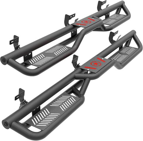 Quad Cab two Design Design Running لوحات متوافقة مع 2009-2018 Dodge RAM 1500 (تضمنت 2019-2024 1500 Classic) ، 2010-2024 RAM 2500 3500/Extended Bab Side Steps Rails Nerf Bar in Kuwait