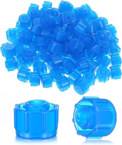 100 Pcs Syringe Caps, Easy Grip Syringe Tip Caps for Lock & Slip Syringes, No Needle luer Lock Cap for Feeding Tubes Lab Supplies in Saudi Arabia
