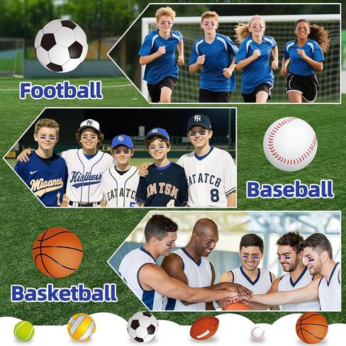 ملصقات سوداء العين ، 60 زوجًا قابلة للتخصيص ملصق للوجه الرياضي للاصطدام لوجه البيسبول لملصقات كرة القدم كرة القدم الرياضية ذات طابع الحفلات لوازم العيون لصالح إكسسوارات يوم الروح in Kuwait