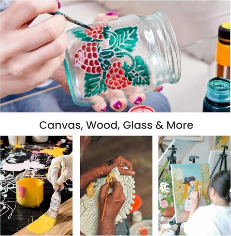 ARTISTIK Acrylic Paint 500 ml Tub - Acrylic Paints with High Pigment and Long-Lasting Brilliant and Vibrant Colors Professional & Amateur Painting Jar Arts and Craft Supplies (White) in Kuwait