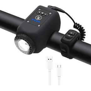 قرن الدراجة ، قرن الدراجات مع ضوء مسدود كبير المدى ، IPX5 مقاوم للماء مع USB القابلة لإعادة الشحن بقرن إلكتروني in Kuwait