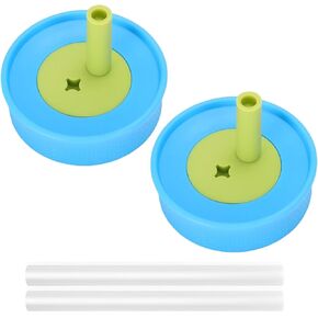 Compatible with Owala Kids Replacement Lid,Silicone Replacement Lid Fit for Owala Kids Insulation Stainless Steel Tumbler 12 Oz 15 Oz,with Spill Resistant Flexible Straw,Dishwasher Safe,Green,2Set. in Kuwait