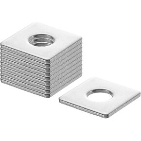 UXCELL 20PCS 1 "غسالة مربعة للوحة لـ 3/8" ، 304 حشية فولاذ الحامل الفولاذ المقاوم للصدأ غسالات مسطحة لإصلاح الآلات ، البناء في الهواء الطلق (0.08 "سميكة) in Kuwait