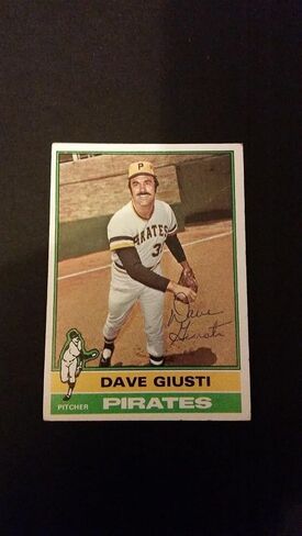 Dave Giusti Pirates 1976 Topps #352 Astros أصيلة توقيع توقيع FB15 - بطاقات البيسبول الموقعة in Saudi Arabia