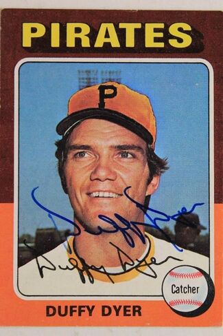 توقيع Duffy Dyer Pittsburgh Pirates Card 1975 Topps Card #538 - MLB بطاقات البيسبول الموقعة in Saudi Arabia