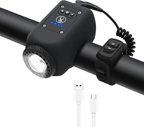 قرن الدراجة ، قرن الدراجات مع ضوء مسدود كبير المدى ، IPX5 مقاوم للماء مع USB القابلة لإعادة الشحن بقرن إلكتروني in Kuwait