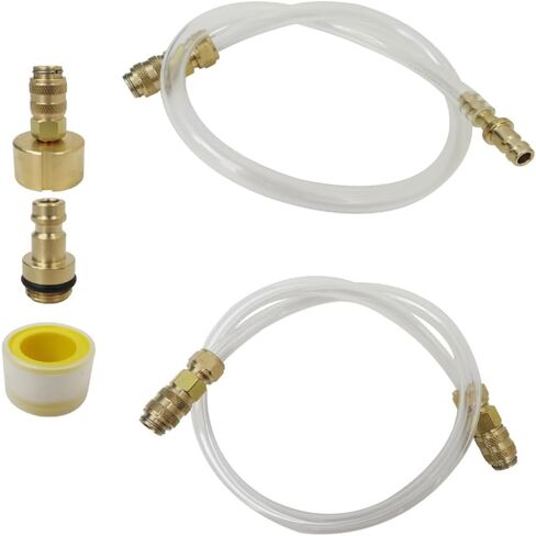 Premium Bleed Kit and Fill Kit with Leak Free Brass Helm Fitting Rust Proof Quick Connect Fit for Seastar Hydraulic Steering Systems and Hydraulic Steering Fluid in Saudi Arabia
