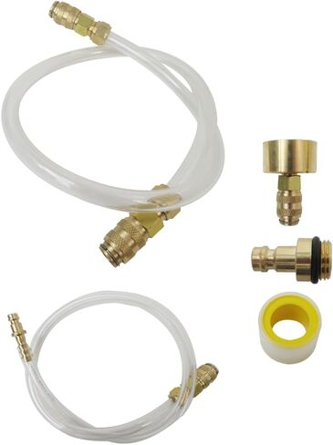 Premium Bleed Kit and Fill Kit with Leak Free Brass Helm Fitting Rust Proof Quick Connect Fit for Seastar Hydraulic Steering Systems and Hydraulic Steering Fluid in Saudi Arabia