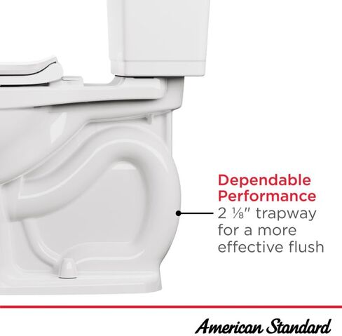 American Standard 215tb104.020 Cadet Pro من قطعتين ، ارتفاع طويل إضافي ، مقبود خشن 10 بوصة ، ممدود ، أبيض ، 1.28 GPF in Kuwait