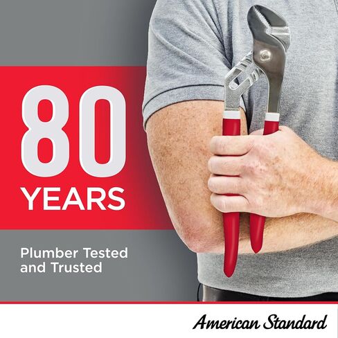 American Standard 215tb104.020 Cadet Pro من قطعتين ، ارتفاع طويل إضافي ، مقبود خشن 10 بوصة ، ممدود ، أبيض ، 1.28 GPF in Kuwait