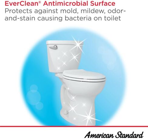 American Standard 215tb104.020 Cadet Pro من قطعتين ، ارتفاع طويل إضافي ، مقبود خشن 10 بوصة ، ممدود ، أبيض ، 1.28 GPF in Kuwait