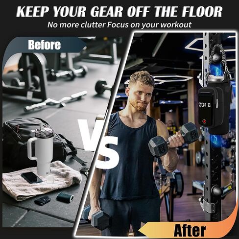 Magnetic Gym Bag for Men Women, Water Bottle Carrier Holder with Strap for Stanley, Small Bag Accessories pouch with N52 in Kuwait
