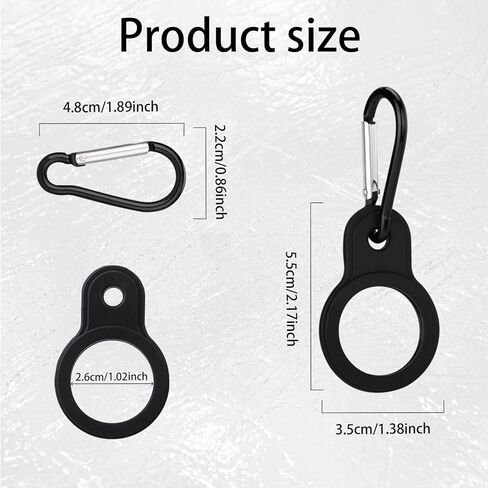 6pcs Water Bottle Clips,Silicone Hanging Bottle Buckle Clip Carabiner with 6 Pieces Keychain Ring Clip,Portable Water Bottle Ring Holder for Outdoor Camping Hiking Traveling in Saudi Arabia
