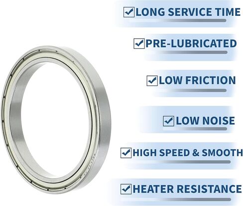 ACROPIX 6814ZZ Deep Groove Ball Bearings P5 70x90x10mm Lubricated Bearings Double Metal Seal Silver Tone Scooter Skateboard Wheel in Saudi Arabia