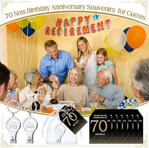 Zeyune 30 Sets 60th Birthday Party Favors للضيوف المباراة الافتتاحية لزجاجة الأظافر Clippers Bulk Bulk Thank You Cards مع أكياس هدايا Organza لأصحاب أعياد الميلاد التذكارية. in Saudi Arabia