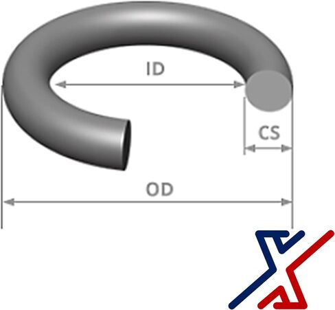 R-07 O-Ring (ID: 10 مم ، CS: 2.5 مم ، OD: 15 مم) (20 حلقات O) بواسطة أدوات X1 in Kuwait