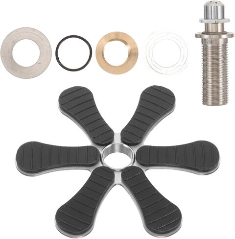 Bestoyard Cup Cup Gasher لـ Sink High Pressure Cup Rinser Machine لمقهى بار المطبخ - من السهل استخدام تصميم من ست أوراق فعال من الفولاذ المقاوم للصدأ in Kuwait