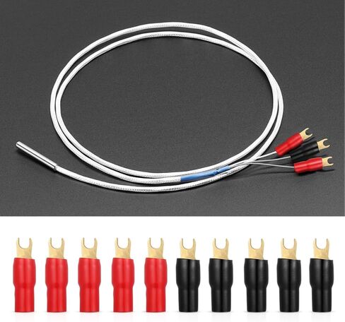 موصلات محطات Spade: 20pcs موصل Spade 4GA Gauge Strip Terminal Terminal Fork Connsors Plugs Crimp Marrier for Meaker Wire Cable Clop （A0329） in Saudi Arabia