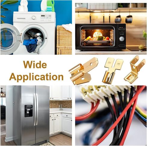 36pcs Electrical Connectors Kit, Includes 12pcs Double Spade Connectors 12pcs Piggyback Spade Connectors 12pcs Chair Terminal Adapters Brass Connectors Terminal Kit in Saudi Arabia