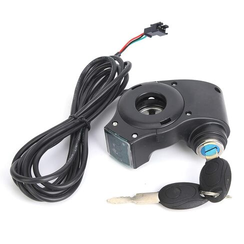 Upgraded Thumb Throttle, 12V to 99V Sensitive Digital Battery Voltage Display Switch Power, E Bike Throttle with Key, Electric Scooter Key Ignition for Electric Bike in Saudi Arabia