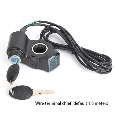 Upgraded Thumb Throttle, 12V to 99V Sensitive Digital Battery Voltage Display Switch Power, E Bike Throttle with Key, Electric Scooter Key Ignition for Electric Bike in Saudi Arabia