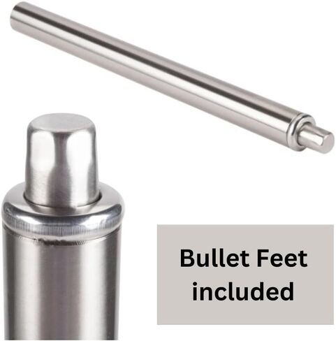 24" inch Fully Stainless Steel Table Legs with Bullet Feet – Heavy-Duty, Adjustable, Set of 4 in Saudi Arabia