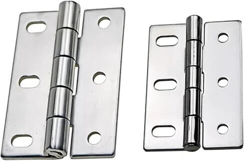 Asymmetric Waist Hole Hinge 304 Stainless Steel 1Pcs(304 SS-Brushed-Large) in Saudi Arabia