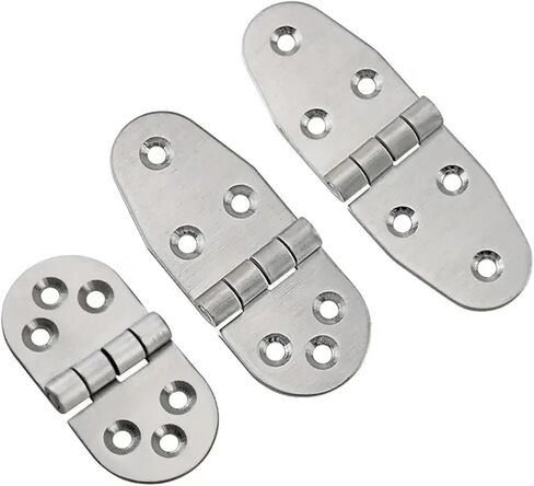 مدورة من الفولاذ المقاوم للصدأ الأجزاء الثقيلة مفصلات 1pcs (79.5mmx40mm) in Kuwait