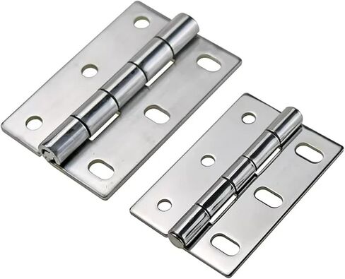 Asymmetric Waist Hole Hinge 304 Stainless Steel 1Pcs(304 SS-Mirror-Large) in Saudi Arabia