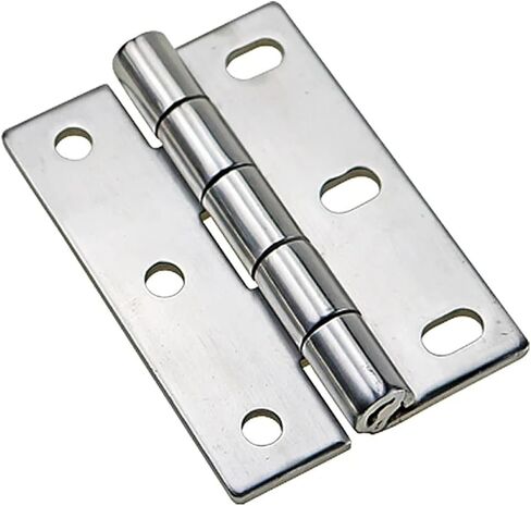 Asymmetric Waist Hole Hinge 304 Stainless Steel 1Pcs(304 SS-Mirror-Large) in Saudi Arabia