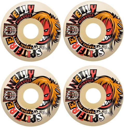 Spitfire Skateboard Wheels 56mm F4 99A Radial Full Nelly Morville Rough Cut Natural in Saudi Arabia