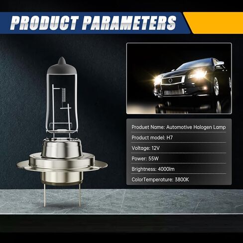 9005 HB3 Halogen المصباح الأمامي ، 12 فولت 55W ، 4000 شمعة ، 3800 كيلو ، لا وهج ، مصابيح الأمامية عالية ومنخفضة ، مصابيح ضوء الرأس للسيارة ، حزمة 4 in Saudi Arabia