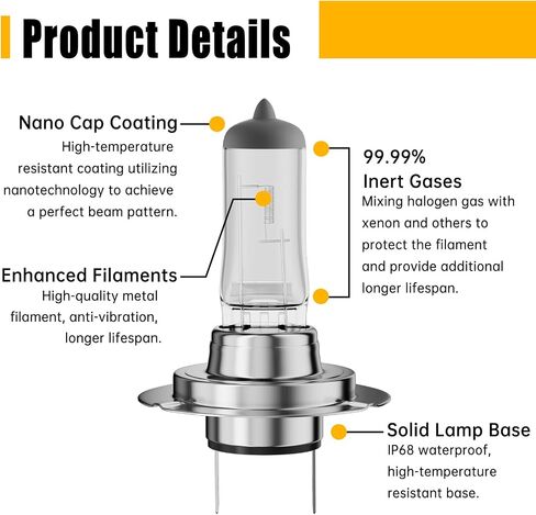 9005 HB3 Halogen المصباح الأمامي ، 12 فولت 55W ، 4000 شمعة ، 3800 كيلو ، لا وهج ، مصابيح الأمامية عالية ومنخفضة ، مصابيح ضوء الرأس للسيارة ، حزمة 4 in Saudi Arabia