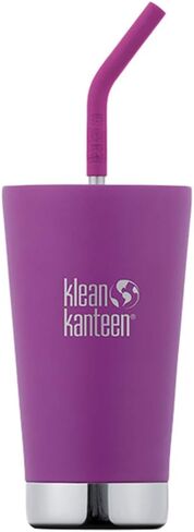 Klean Kanteen 19322079014016 Insulated Tumbler with Straw, 16 oz, 16 fl oz (473 ml), Very Bright in Kuwait