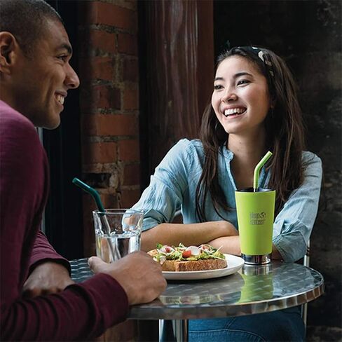 Klean Kanteen 19322079014016 Insulated Tumbler with Straw, 16 oz, 16 fl oz (473 ml), Very Bright in Kuwait