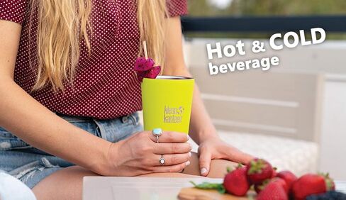 Klean Kanteen 19322079014016 Insulated Tumbler with Straw, 16 oz, 16 fl oz (473 ml), Very Bright in Kuwait