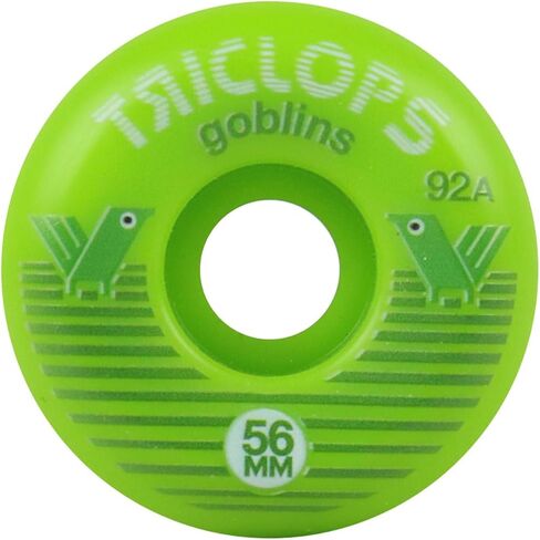 Triclops Skateboard Wheels Goblin 56mm 92a مع Bones Reds Bearings in Saudi Arabia