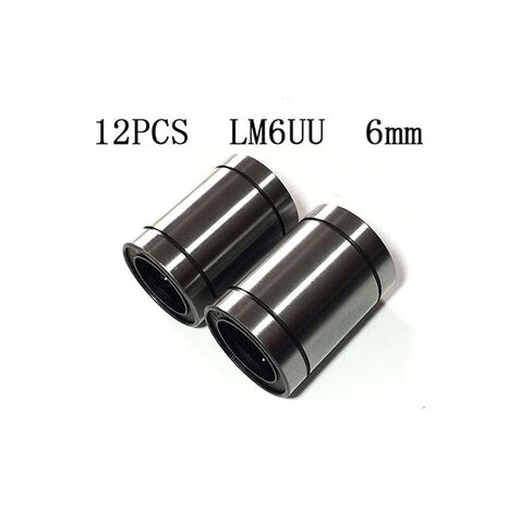 12pcs LM6UU 6mmx12mmx19mm الكرة المحمل بوش جلبة 6x12x19 مم in Saudi Arabia