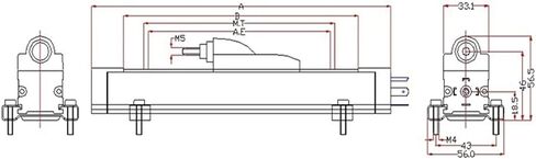 KTF100mm Slide Type Linear Displacement Sensor Injection molding Machine Electronic Ruler(KTF75) in Saudi Arabia