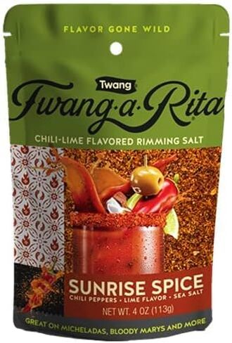 Twang-A-Rita Cocktail Rimming Salt Blend, Savory Variety, 4 Ounce Pouch (Set of 3) 1 Each: Chile Lime, Grapefruit, Mango in Saudi Arabia