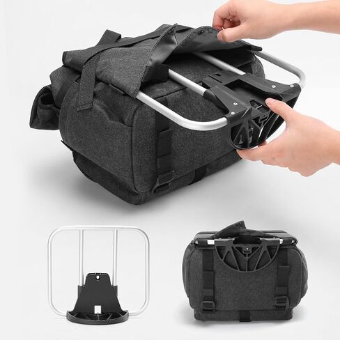 حقيبة Rockbros Brompton Handlebar ، حقيبة سعة قابلة للتعديل 9L-15L للدراجة القابلة للطي Brompton ، ملاءمة سريعة للتصوير السريع للبرومبتون. in Kuwait