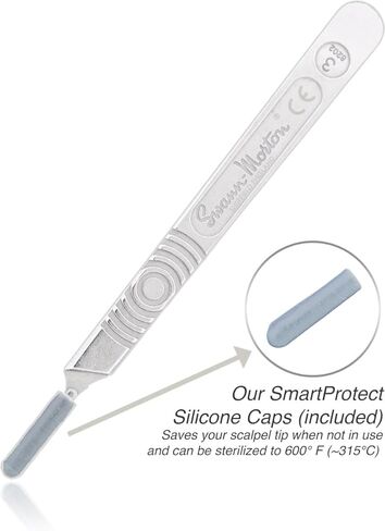 مقبض Scalpel Swann Morton No 3 للشفرات 10 و 10R و 11 و 15 و 15A لحمل شفرة الفولاذ المقاوم للصدأ و 2 حماة مقبض Scalple in Saudi Arabia